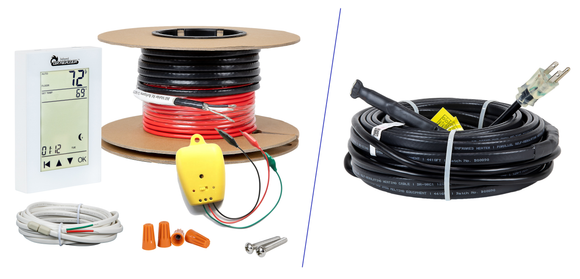 Heating Cables - For Floor or Pipe & Roof