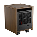 DR-123 - DR. INFRARED HEATER DR-123 Indoor Portable Space Heater with Remote Control, 1500W Dual Heating, 4 Wheels for Mobility, Programmable Timer, Thermostat, Ultra Quiet, Coffee