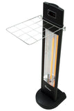DR-298 - DR. INFRARED HEATER DR-298 Freestanding Portable Infrared Space Heater, 1500W Indoor Outdoor Use, Wall/Ceiling Mountable, Remote Control, 3 Heat Settings, Timer, Tip-Over & Overheat Protection, Black