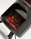 DR-991 - DR. INFRARED HEATER DR-991 Portable Electric Fireplace Space Heater w/ Humidifier & Remote, Infrared Heat, 3D Flame Effect, Timer, Quiet, 1500W, ETL Listed, Freestanding, LED Display