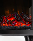 DR-991 - DR. INFRARED HEATER DR-991 Portable Electric Fireplace Space Heater w/ Humidifier & Remote, Infrared Heat, 3D Flame Effect, Timer, Quiet, 1500W, ETL Listed, Freestanding, LED Display