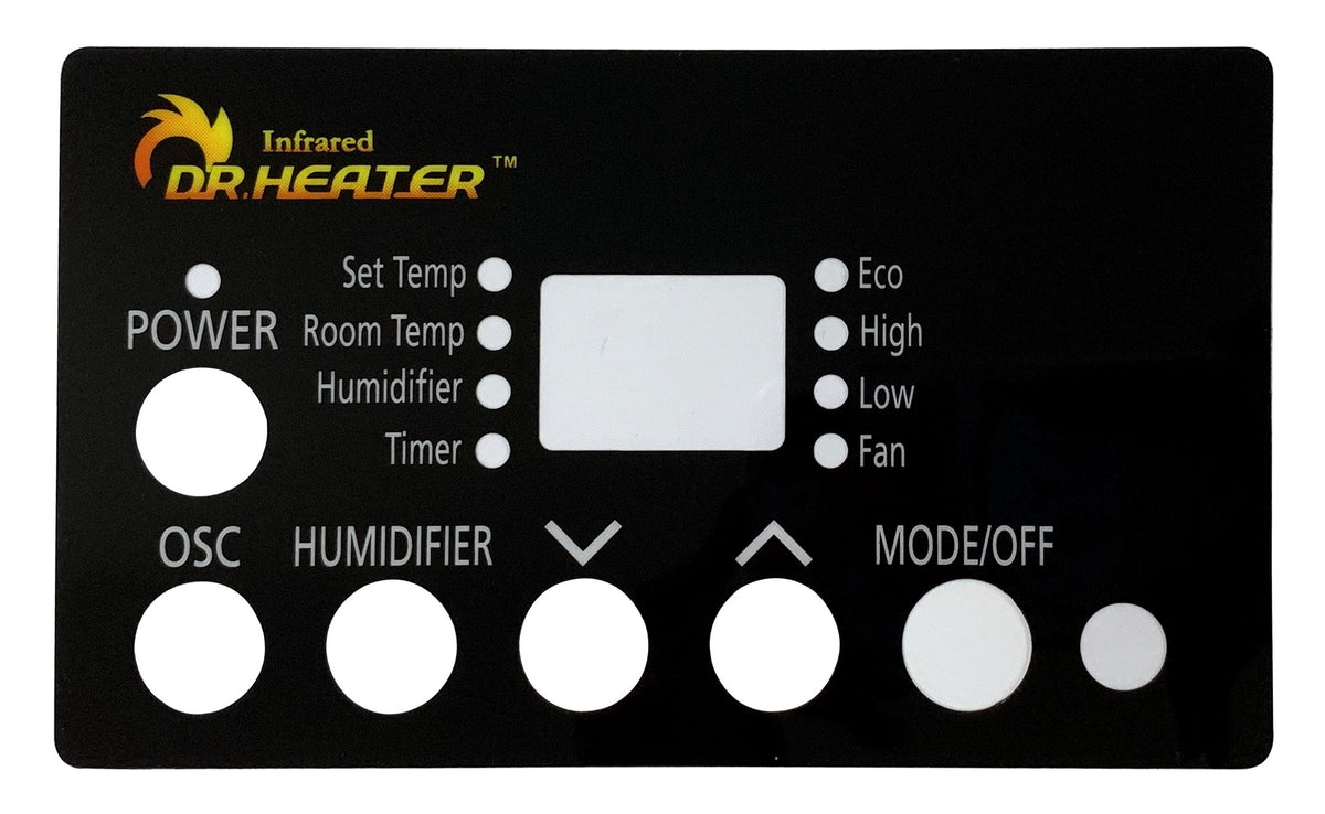 Front Panel Sticker for DR998 Dr. Infrared Heater