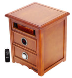 Dr Infrared Heater DR-999 Portable Infrared Space Heater with Nightstand Design, Furniture-Grade Cabinet, 1500W