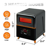Dr Infrared Heater DR-978 Dual Heating Hybrid  Space Heater, 1500W with remote , more Heat
