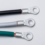 Power Cord with NEMA 6-50P Plug Open End with Eyelet 6-2 Gauge UL listed, Black