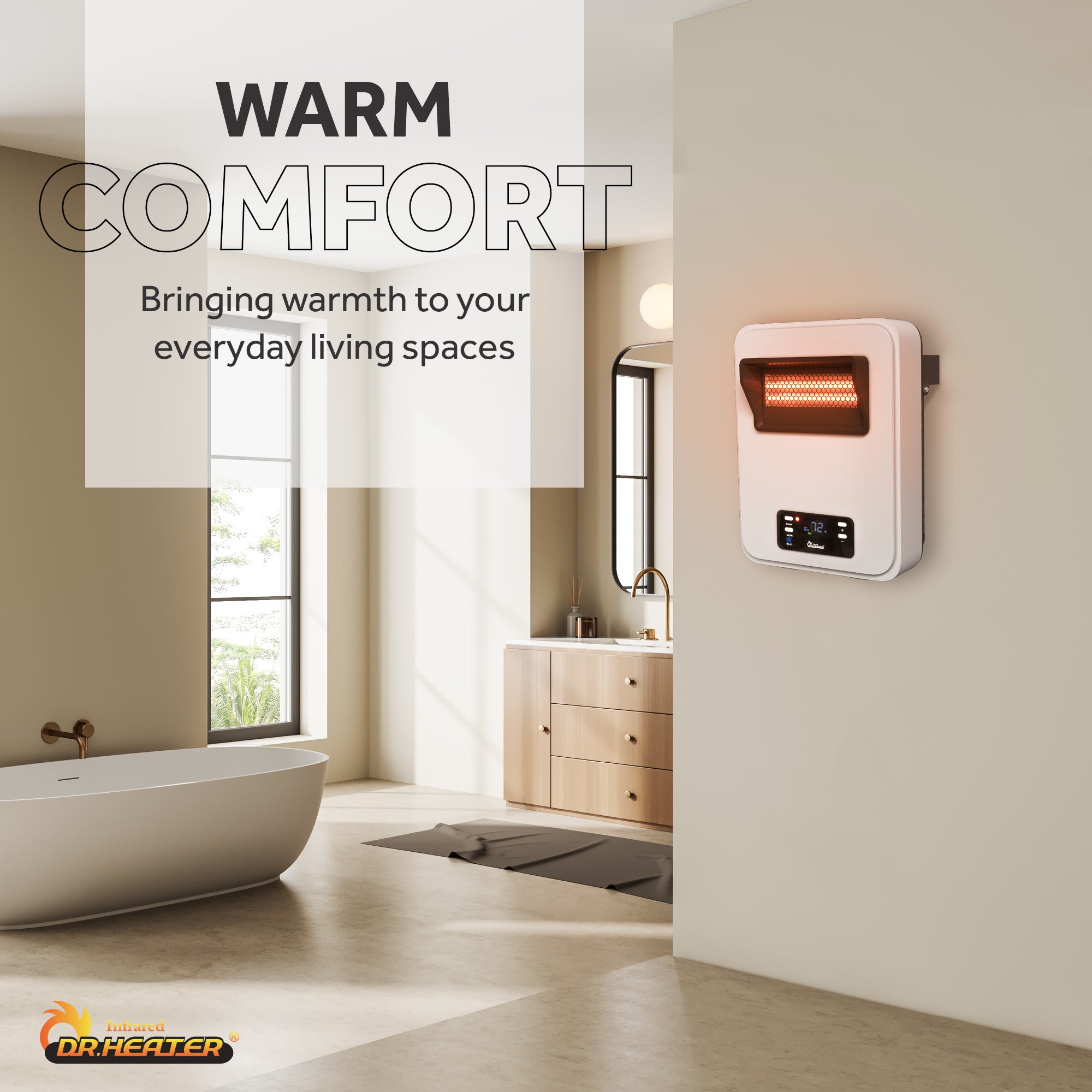 Infrared Heater Small Wall Mounted Electric Heater DR-908W