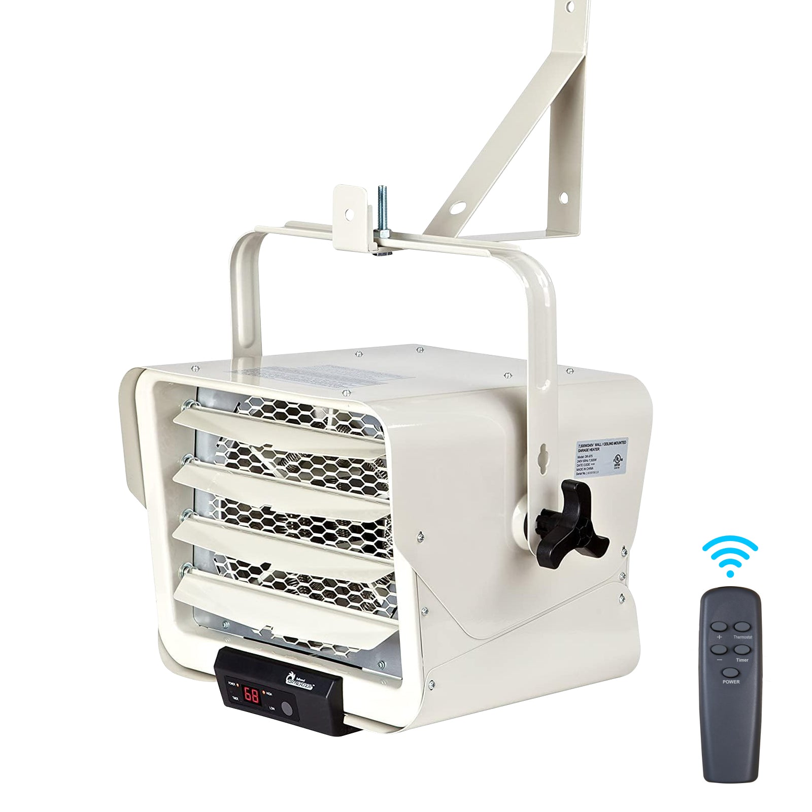 Dr. Infrared Heater DR-910F 10000-Watt 240-Volt Heavy-Duty Hardwired S