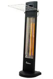 DR-298 : Dr. Heater Portable, Ceiling and Wall-Mount Infrared Heater for Indoor/Outdoor, 1500-Watt, Remote Controlled, Black