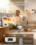 DR-908W - Infrared Heater with WiFi - Wall Heater - Electric Heaters for Indoor Use, Bedroom, Small Room,- Energy Saving 1500 Watt PTC Quartz Heater - Wall Mounted Radiant Heater