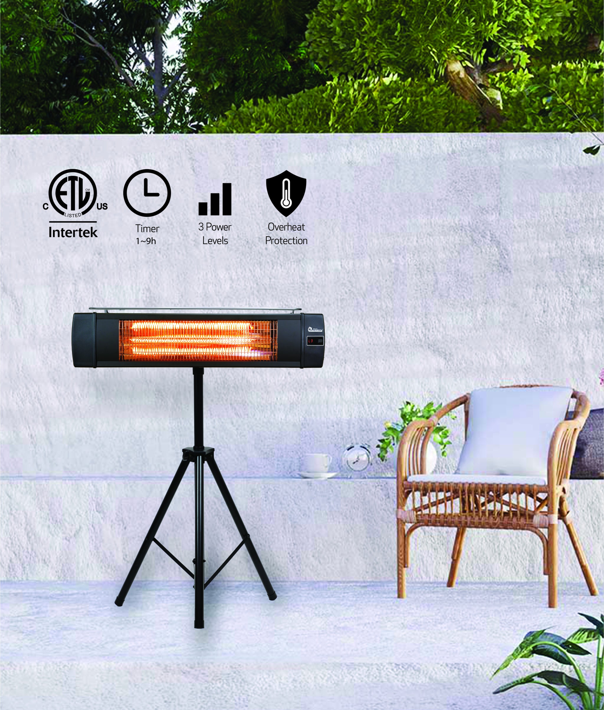 Patio Electric Patio Heater w/ Remote 2024