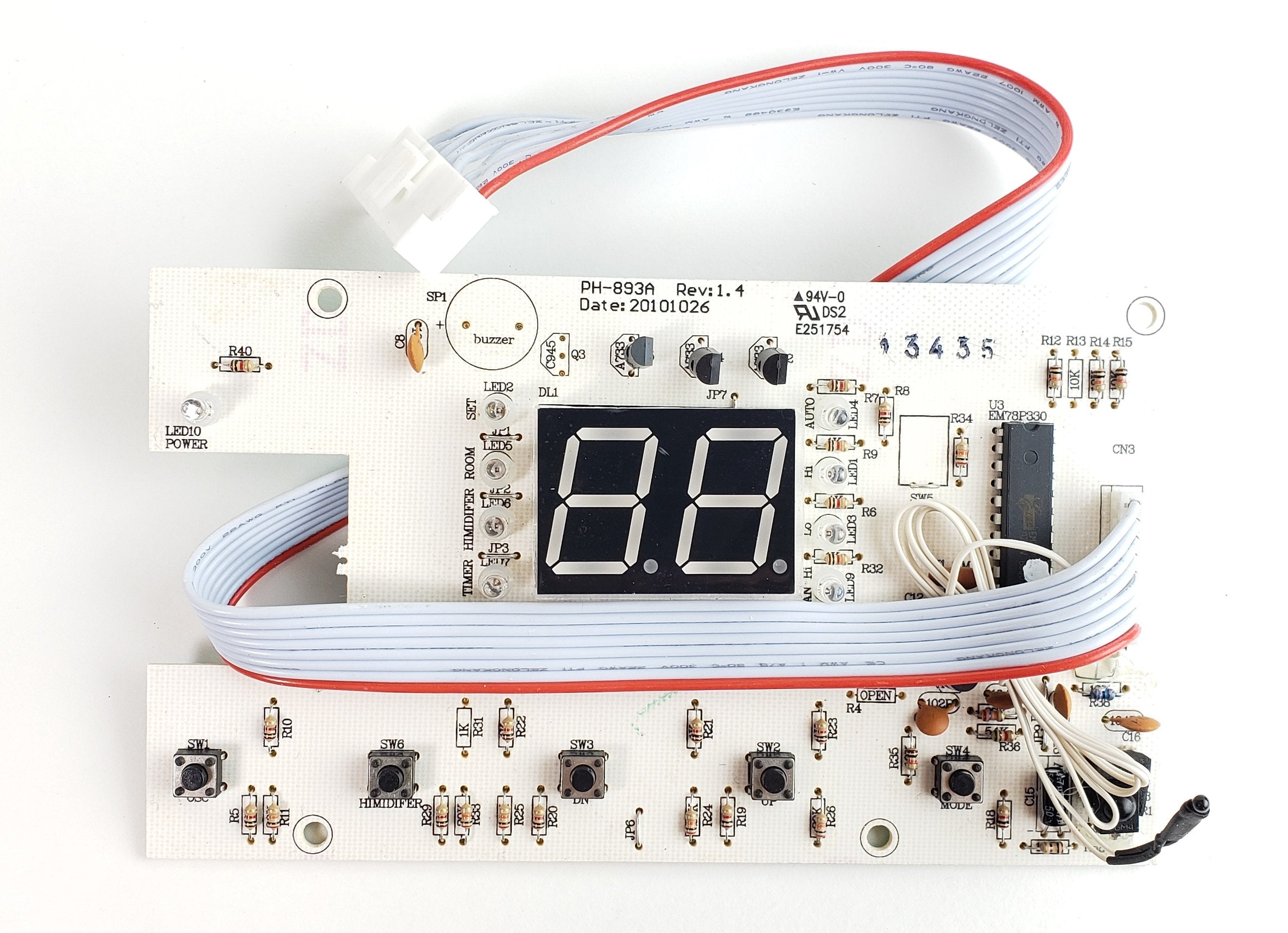 DR-998 Front Controller Board – Dr. Infrared Heater