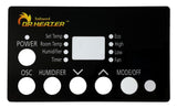 Front Panel Sticker for DR-998, DR-998W