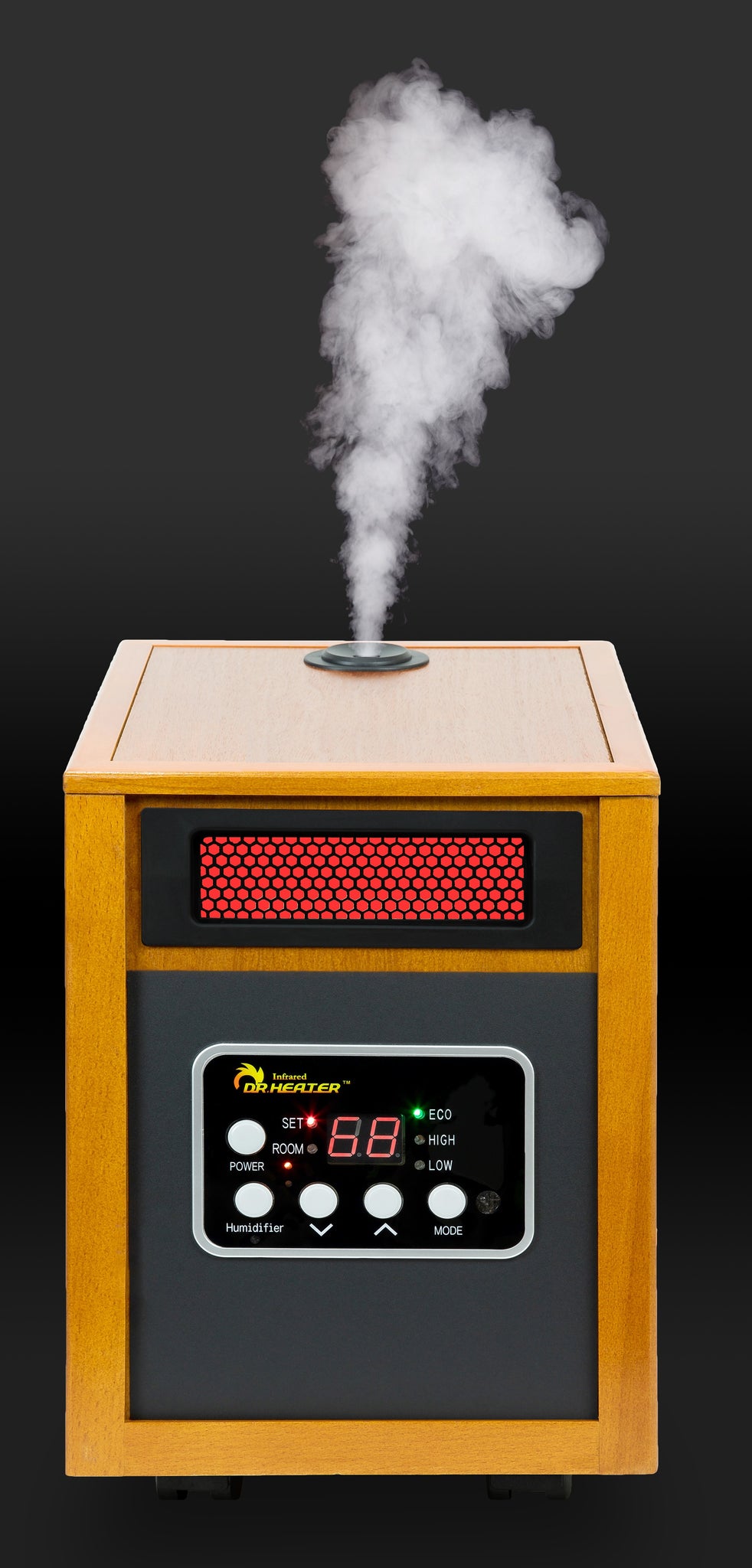 Dr. Infrared Heater DR-968H Portable Space Heater with Humidifier, 150