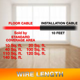 Dr Infrared Heater Electric Radiant Floor Heating Cable Kit with WIFI Thermostat and Installation Monitor, App control