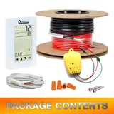 Dr Infrared Heater Electric Radiant Floor Heating Cable Kit with WIFI Thermostat and Installation Monitor, App control