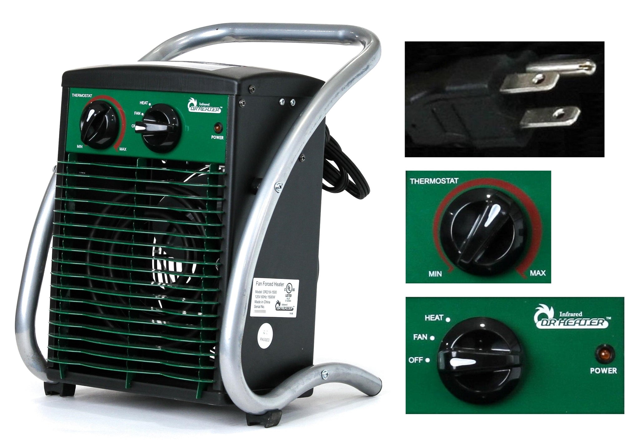 Dr. Infrared Heater DR-218 Greenhouse Garage Workshop Heater