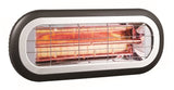Dr Infrared Heater DR-222 Indoor Outdoor Patio Wall Mount Ceiling Carbon Infrared Heater, 1500W, Black