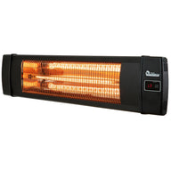 Dr Infrared Heater DR-238 Carbon Infrared Outdoor Heater for Restaurant, Patio, Backyard, Garage, and Decks, Standard, Wall or Ceiling Mount with Remote, 1500-Watt, Black